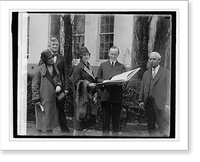 Vintage Americana Print - President receives invitation to spend, 1927