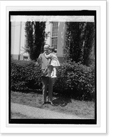 Historic Framed Print, Pres. Coolidge with Eliz. Stitt, 4/28/27,  17-7/8" x 21-7/8"