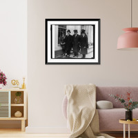 Historic Framed Print, Pres. Machado of Cuba at W.H. 4/22/27,  17-7/8" x 21-7/8"