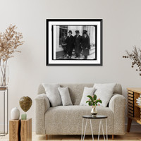 Historic Framed Print, Pres. Machado of Cuba at W.H. 4/22/27,  17-7/8" x 21-7/8"