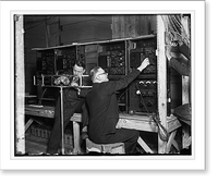 Testing installation for broadcasting the Inauguration, 2/27/29, Antique Wall Art