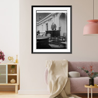 Historic Framed Print, Sen. Geo. H. Moses, 2/26/29,  17-7/8" x 21-7/8"