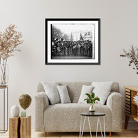 Historic Framed Print, Cowboy band, 3/5/29,  17-7/8" x 21-7/8"