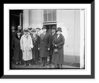 Historic Framed Print, Inaugural Committee at W.H., 3/13/29,  17-7/8" x 21-7/8"