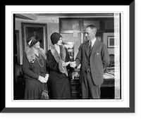 Wm. D. Mitchell presents check to National Woman's Party, 3/16/29, Vintage Print