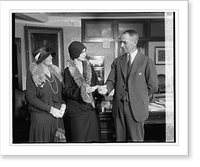 Wm. D. Mitchell presents check to National Woman's Party, 3/16/29, Vintage Print