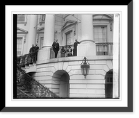 Historic Framed Print, Royal Belgian Band at White House, 3/21/29 - 2,  17-7/8" x 21-7/8"