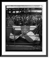 Historic Framed Print, Hoover, Opening game, 1929, 4/17/29,  17-7/8" x 21-7/8"
