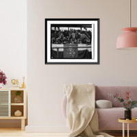 Historic Framed Print, Hoover, Opening game, 1929, 4/17/29 - 3,  17-7/8" x 21-7/8"