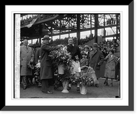 Historic Framed Print, Walter Johnson, Opening game, 1929, 4/17/29,  17-7/8" x 21-7/8"