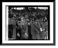 Historic Framed Print, Cornelius Mack, Opening game, 1929, 4/17/29,  17-7/8" x 21-7/8"