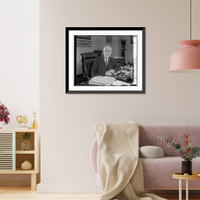 Historic Framed Print, Com. Wm. Spry, Gen'l Land ofc., 4/6/29,  17-7/8" x 21-7/8"