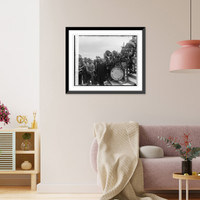 Historic Framed Print, United States Indian Band with Curtis, [4/26/29],  17-7/8" x 21-7/8"