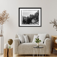 Historic Framed Print, United States Indian Band with Curtis, [4/26/29],  17-7/8" x 21-7/8"