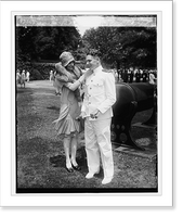 Historic Framed Print, Commencement exercises, Annapolis, Marion Lake & Ensign Richard C. Lake, 6/6/29,  17-7/8" x 21-7/8"