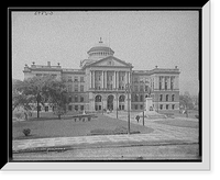 Historic Framed Print, Lucas Co[unty] Court House, Toledo, O[hio],  17-7/8" x 21-7/8"