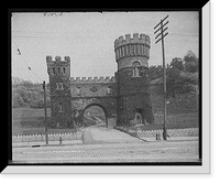 Historic Framed Print, The Elsinore [Tower] gate, Eden Park, Cincinnati, O[hio],  17-7/8" x 21-7/8"