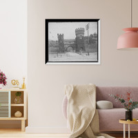 Historic Framed Print, The Elsinore [Tower] gate, Eden Park, Cincinnati, O[hio],  17-7/8" x 21-7/8"