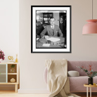 Historic Framed Print, Chas. Evans Hughes, Jr., [6/1/29],  17-7/8" x 21-7/8"