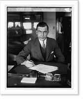 Historic Framed Print, Chas. Evans Hughes, Jr., 6/1/29,  17-7/8" x 21-7/8"