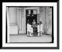 Historic Framed Print, Mrs. Hoover, May Day, 5/1/29 - 2,  17-7/8" x 21-7/8"