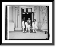 Historic Framed Print, Mrs. Hoover, May Day, 5/1/29 - 3,  17-7/8" x 21-7/8"