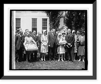 Historic Framed Print, Hoover & candy makers group, 5/16/29,  17-7/8" x 21-7/8"
