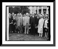 Historic Framed Print, Hoover & Am. Library Assn., 5/15/29,  17-7/8" x 21-7/8"