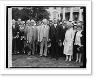 Historic Framed Print, Hoover & Am. Library Assn., 5/15/29,  17-7/8" x 21-7/8"