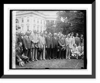 Historic Framed Print, Hoover & Upsilon Fraternity, 5/16/29,  17-7/8" x 21-7/8"