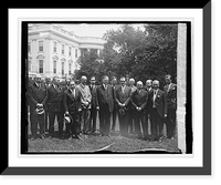 Historic Framed Print, Hoover & foreign newspaper men, 5/28/29,  17-7/8" x 21-7/8"