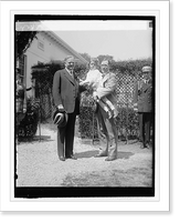 Historic Framed Print, Hoover receiving Buddy Poppy, [4/24/29],  17-7/8" x 21-7/8"