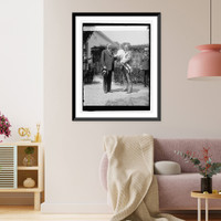 Historic Framed Print, Hoover receiving Buddy Poppy, [4/24/29],  17-7/8" x 21-7/8"