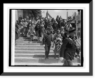 Mrs. Hoover leaving D.A.R., 4/18/29, Vintage Print