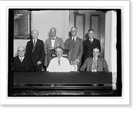 Reparations Commission with Stevenson, 6/25/29, Historic Print