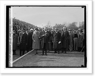 Historic Framed Print, Hoover at G.U. - Navy game, 11/9/29,  17-7/8" x 21-7/8"