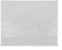 Historic Framed Print, High St. [i.e. Street] at night, Arch City, Columbus, O[hio],  17-7/8" x 21-7/8"