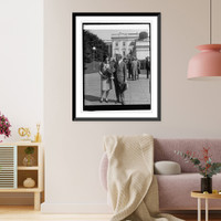 Richard Hoyt & daughter Eleanor, 10/10/29, Antique Wall Art