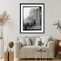 Historic Framed Print, Funeral of Gen. T.E. Burton, 10/30/29,  17-7/8" x 21-7/8"