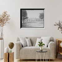 Historic Framed Print, Entrance to Ferry Field, U. of M. [University of Michigan], Ann Arbor, Mich.,  17-7/8" x 21-7/8"