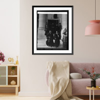 Historic Framed Print, Ramsay MacDonald at Geo. Wash. Univ., 10/9/29,  17-7/8" x 21-7/8"