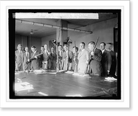 Historic Framed Print, Board of Army Officers inspecting now rifiles, 7/2/29,  17-7/8" x 21-7/8"