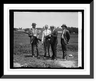 Historic Framed Print, Genl. Geo. F. Simmons inspecting new rifile, 7/2/29,  17-7/8" x 21-7/8"