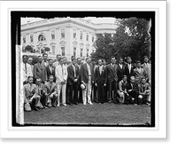Hoover & Delta Sigma Nu, 8/8/29, Antique Print