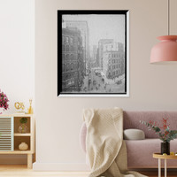 Historic Framed Print, Wood St. from Liberty [Avenue], Pittsburgh, Pa.,  17-7/8" x 21-7/8"