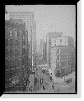 Historic Framed Print, Wood St. from Liberty [Avenue], Pittsburgh, Pa.,  17-7/8" x 21-7/8"