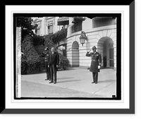 Historic Framed Print, Hoover receiving Jap. cadets, 9/27/29,  17-7/8" x 21-7/8"