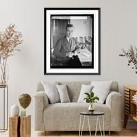 Historic Framed Print, Maj. Clarence M. Young, 10/4/29 - 2,  17-7/8" x 21-7/8"