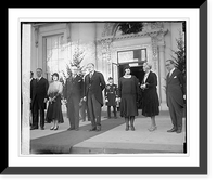 Historic Framed Print, Rubio at White House, 12/26/29 - 3,  17-7/8" x 21-7/8"