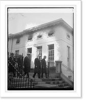 Hoover with Akerson & Newton leaving White House, 12/27/29, Vintage Wall Art
